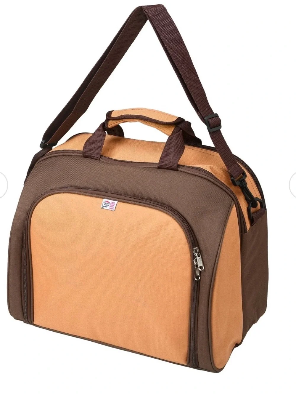 National Outdoor Living Two Tone Brown Picnic Cooler for Four new - Picture 4 of 7